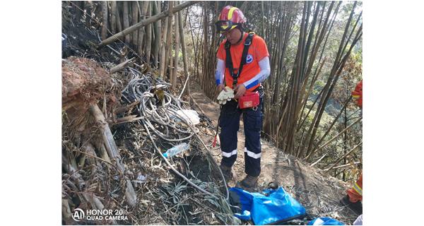 瀘州救援隊裝備科洛急救包執(zhí)行余燼撲滅任務
